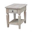 International Concepts Vista End Table  Unfinished