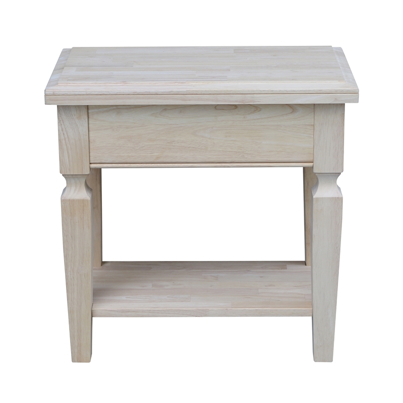 International Concepts Vista Side Table  Unfinished