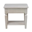 International Concepts Vista Side Table  Unfinished