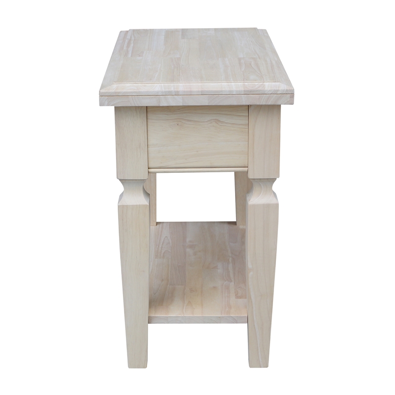 International Concepts Vista Side Table  Unfinished