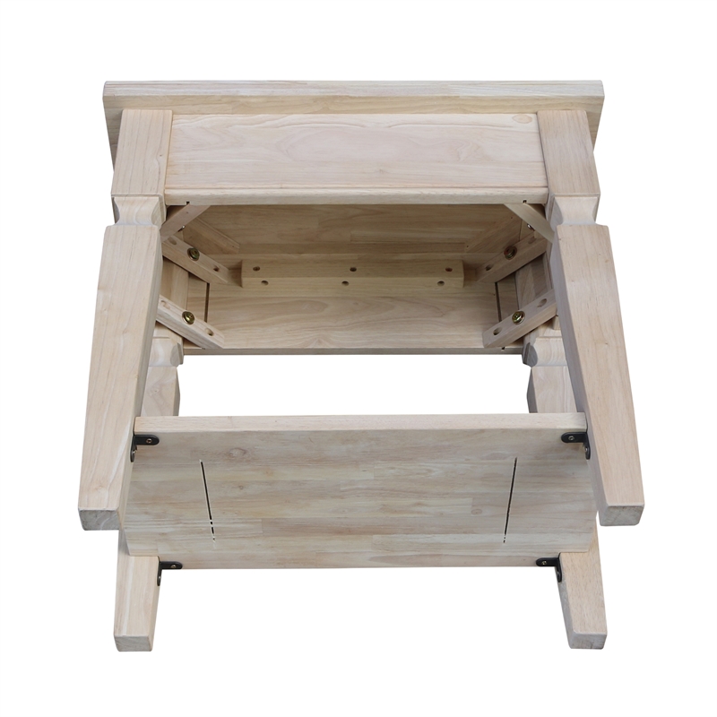 International Concepts Vista Side Table  Unfinished