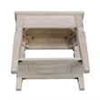 International Concepts Vista Side Table  Unfinished