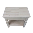 International Concepts Vista Side Table  Unfinished