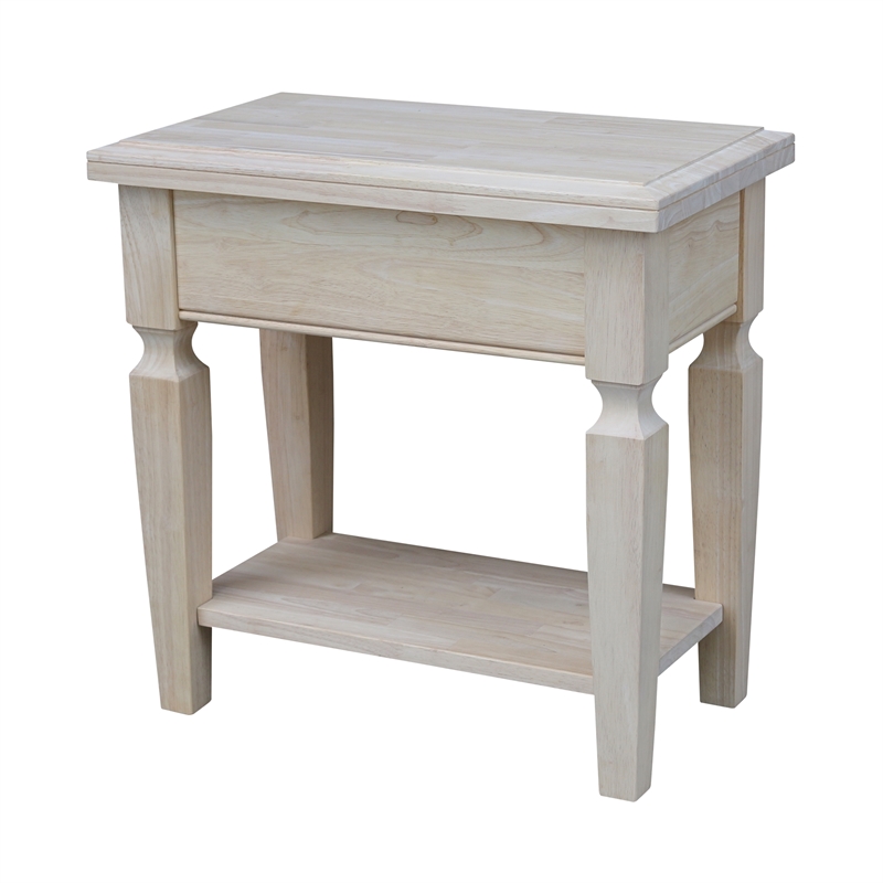 International Concepts Vista Side Table  Unfinished