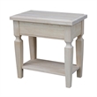 International Concepts Vista Side Table  Unfinished