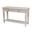 International Concepts Vista Console Sofa Table  Unfinished