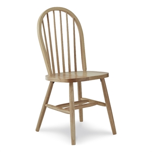 International Concepts 37&quot Spindleback Windsor Wood Dining Chair in Natural