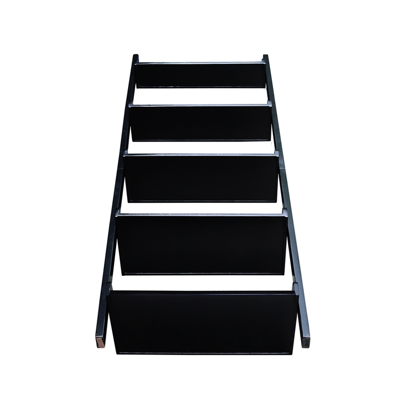 International Concepts Casual Dining 5-Tier Leaning Shelf in Black