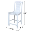 International Concepts Seaside Counterheight Stool - 24