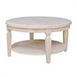 International Concepts Vista Round Coffee Table Unfinished