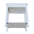 International Concepts Narrow End Table in White