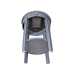 International Concepts Phillips Wood Accent Table with Drawer in Heather Gray