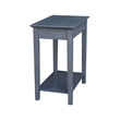 International Concepts Narrow Wood End Table in Heather Gray