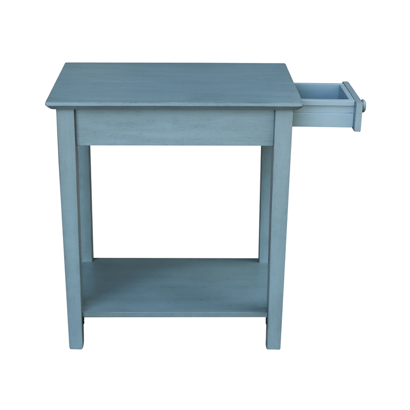 International Concepts Narrow End Table in Ocean Blue