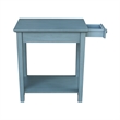 International Concepts Narrow End Table in Ocean Blue