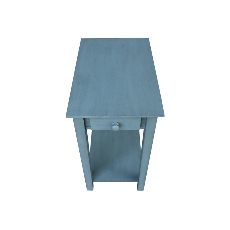 International Concepts Narrow End Table in Ocean Blue