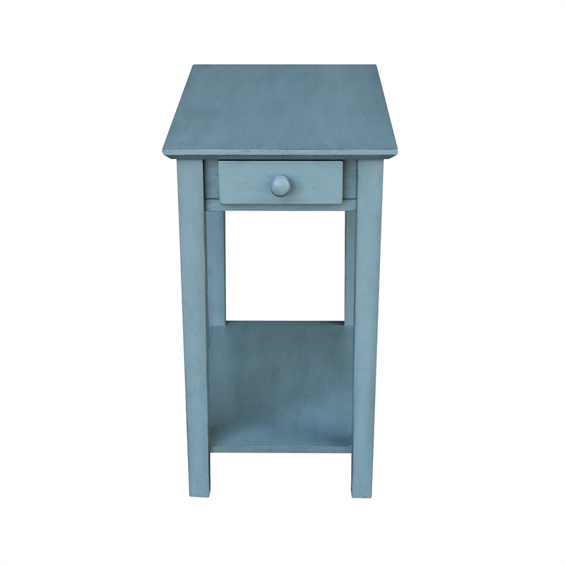 International Concepts Narrow End Table in Ocean Blue