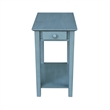 International Concepts Narrow End Table in Ocean Blue