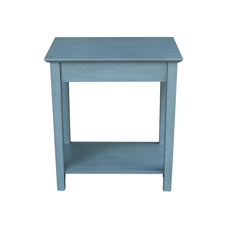 International Concepts Narrow End Table in Ocean Blue