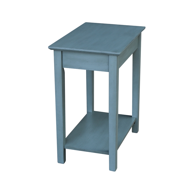 International Concepts Narrow End Table in Ocean Blue
