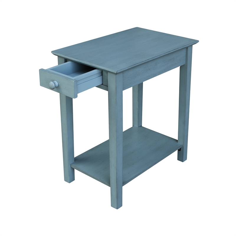 International Concepts Narrow End Table in Ocean Blue