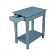 International Concepts Narrow End Table in Ocean Blue