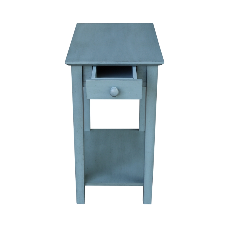 International Concepts Narrow End Table in Ocean Blue