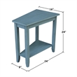International Concepts Solid Wood Keystone Accent Table in Ocean Blue