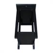 International Concepts Solid Wood Narrow End Table in Black