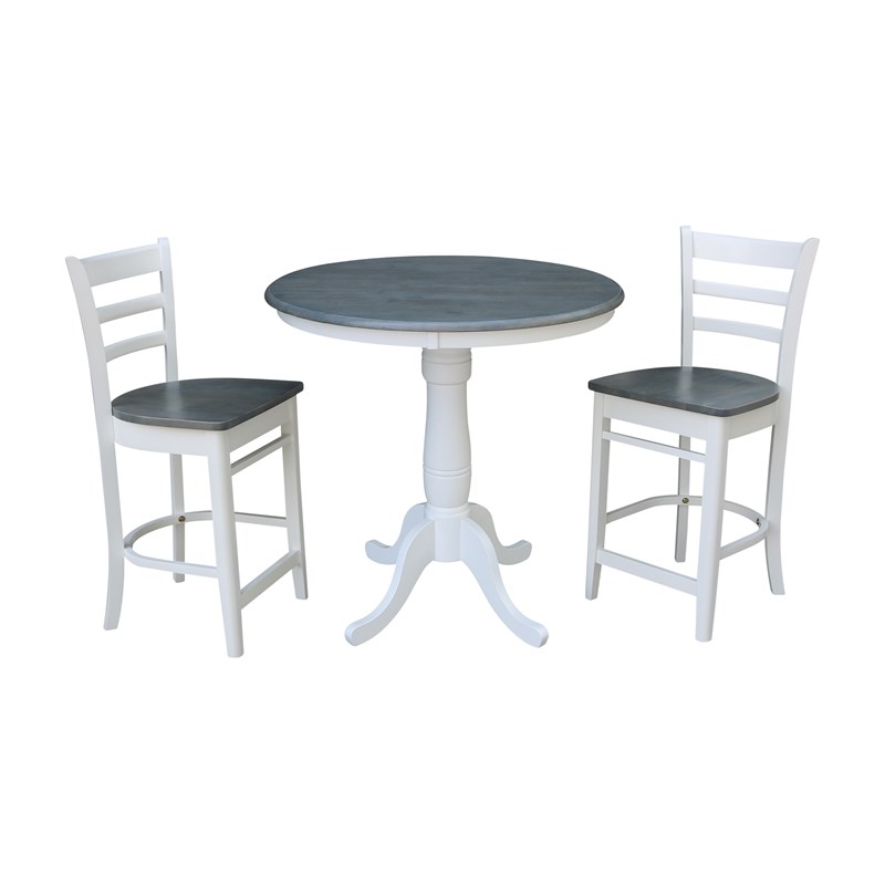 International Concepts Solid Wood White 36