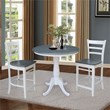International Concepts Solid Wood White 36