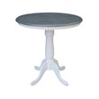 International Concepts Solid Wood White 36