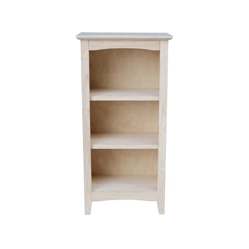 International Concepts Solid Wood Shaker Bookcase 36 Inch High Ready to Finish