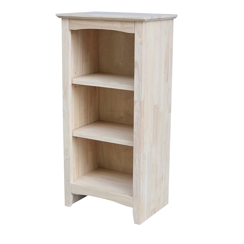 International Concepts Solid Wood Shaker Bookcase 36 Inch High Ready to Finish