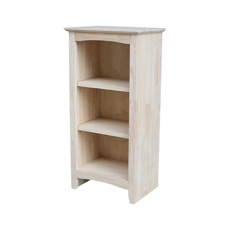 International Concepts Solid Wood Shaker Bookcase 36 Inch High Ready to Finish