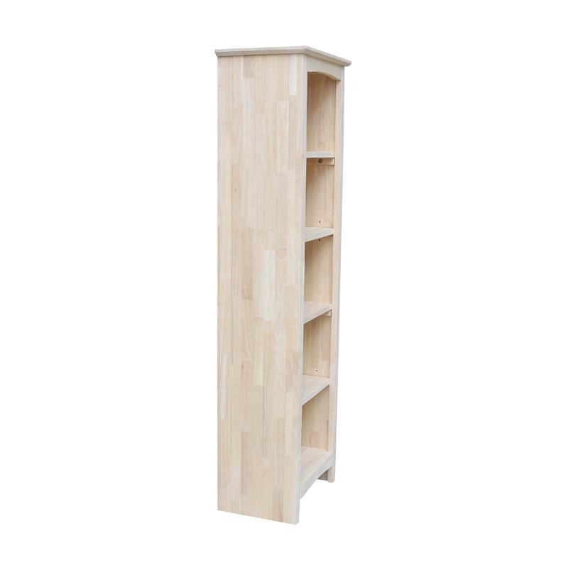 Solid Wood Shaker Bookcase 60 Inches Tall and Ready to Finish