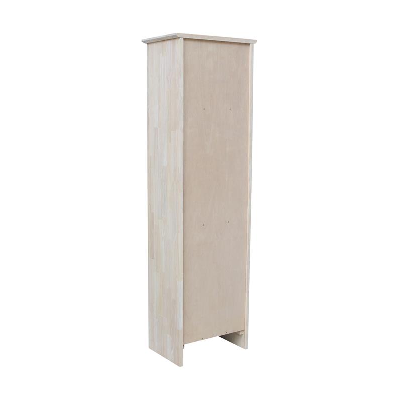 Solid Wood Shaker Bookcase 60 Inches Tall and Ready to Finish