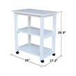 International Concepts Solid Wood Microwave Cart White