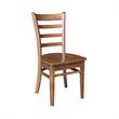 International Concepts Set of Two Solid Wood Emily Side Chairs Distressed Oak