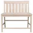 Armless Solid Wood Ava Tall Bench with a Seat Height of 24