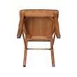 Set of 2 Solid Wood Madrid Ladderback Chairs in Distressed Oak