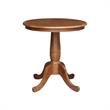 30 in. Wood Dining Table with 2 Madrid Ladderback Chairs in Distressed Oak