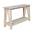 International Concepts Surrey Solid Wood Console/Sofa Table - Unfinished