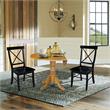 42 in Dual Drop Leaf Dining Table with 2 Dining Chairs - 3 Piece Dining Set