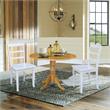 42 in Dual Drop Leaf Dining Table with 2 Dining Chairs - 3 Piece Dining Set