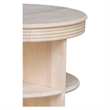 International Concepts Library Round Solid Wood End Table - Unfinished