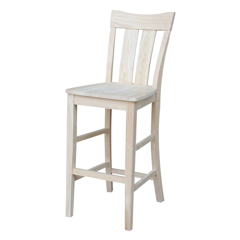 Bar Height Table With 2 Splat Back Bar Stools - 30 in. Seat Height