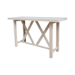 Bar Height Table With 2 Ladder Back Bar Stools - 30 in. Seat Height