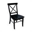42 in. Dual Drop Leaf Table with 4 Cross Back Dining Chairs - 5 Piece Dining Set