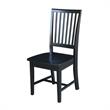42 in. Dual Drop Leaf Table with 2 Slat Back Dining Chairs - 3 Piece Dining Set